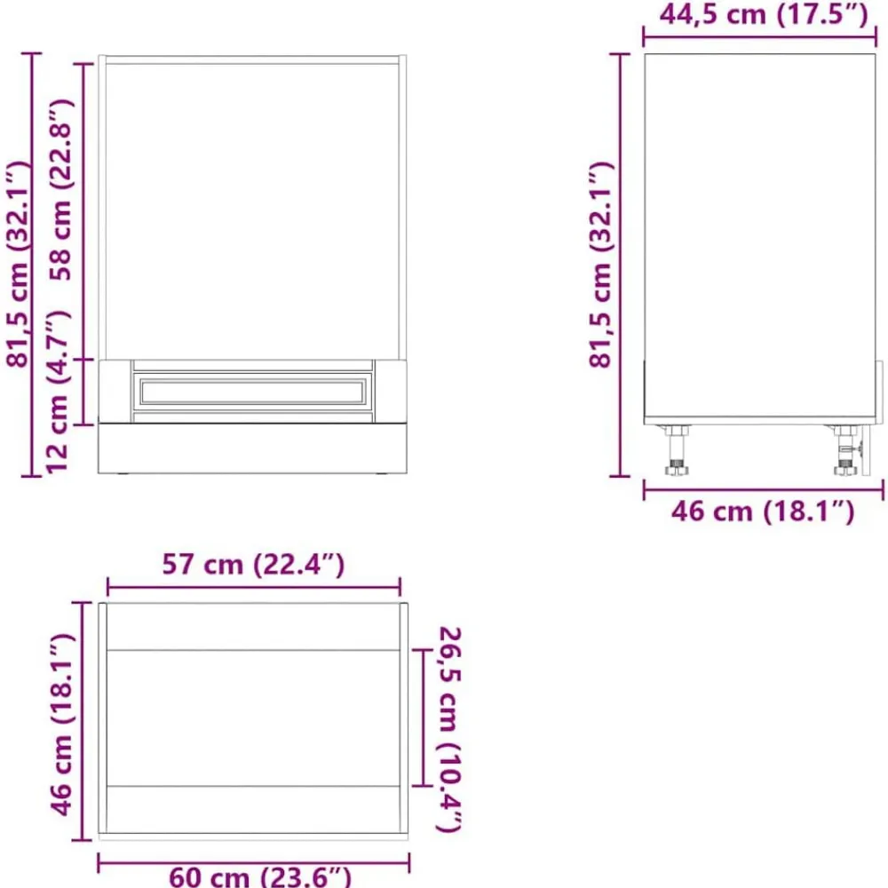 vidaXL Mueble de horno Porto madera reconstituida Blanco Best