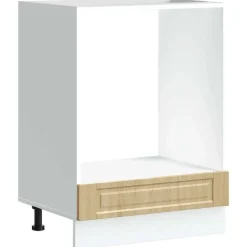 vidaXL Mueble de hornoPorto roble sonoma madera reconstituida Madera reciclada Outlet