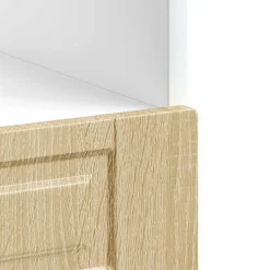 vidaXL Mueble de hornoPorto roble sonoma madera reconstituida Madera reciclada Outlet