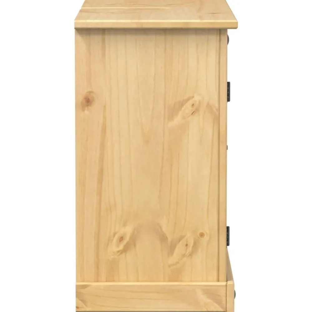 vidaXL Mueble de lavabo de baño Corona madera maciza pino 73x33x60 cm Cera de miel Outlet