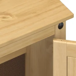 vidaXL Mueble de lavabo de baño Corona madera maciza pino 73x33x60 cm Cera de miel Outlet