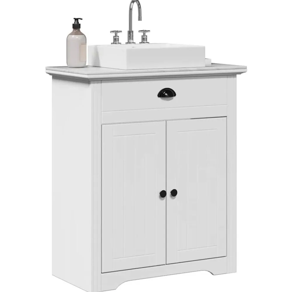 vidaXL Mueble de lavabo de baño BODO 70x35x80 cm Blanco Online