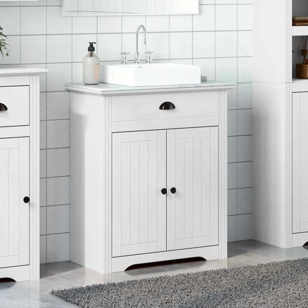 vidaXL Mueble de lavabo de baño BODO 70x35x80 cm Blanco Online