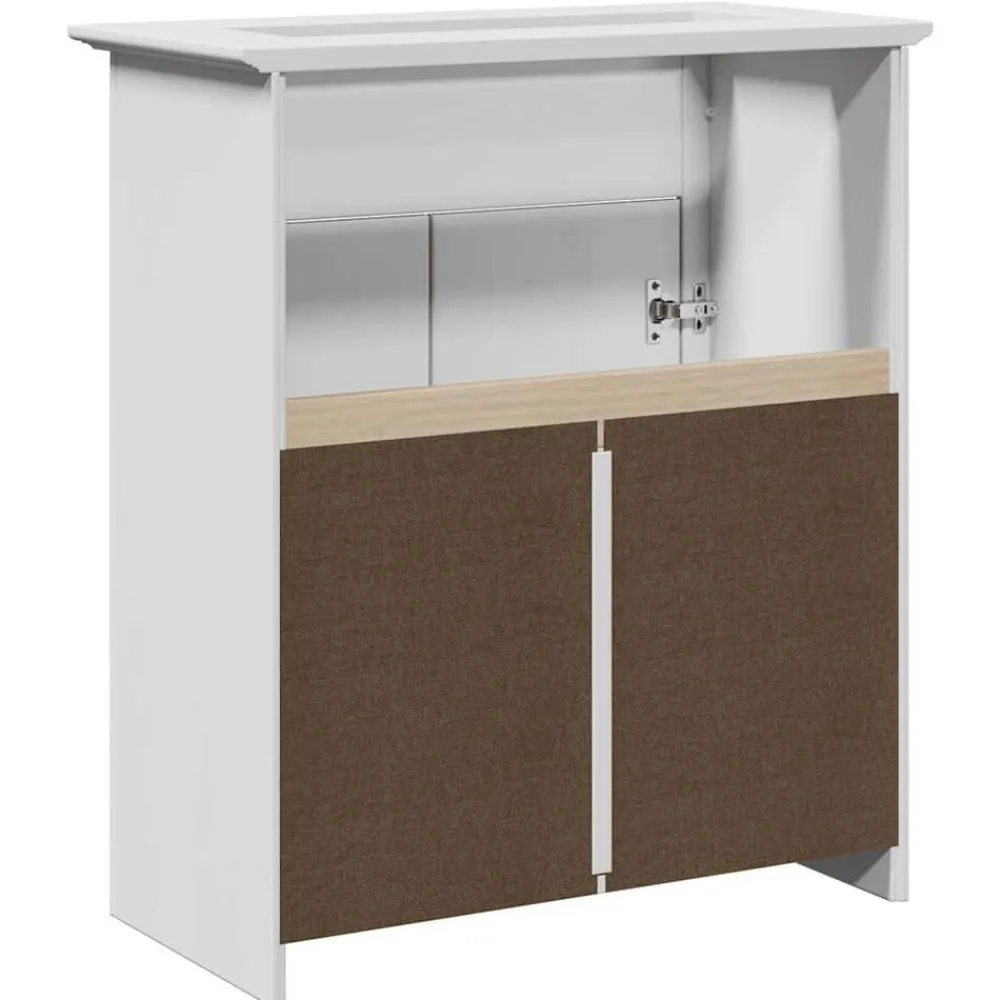 vidaXL Mueble de lavabo de baño BODO 70x35x80 cm Blanco Online