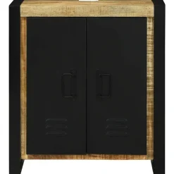 vidaXL Mueble de lavabo Marrón 55 x 35 x 60 cm Madera de mango maciza Hot