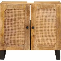 vidaXL Mueble de lavabo para baño con estante Marrón 62 x 33 x 58 cm Outlet