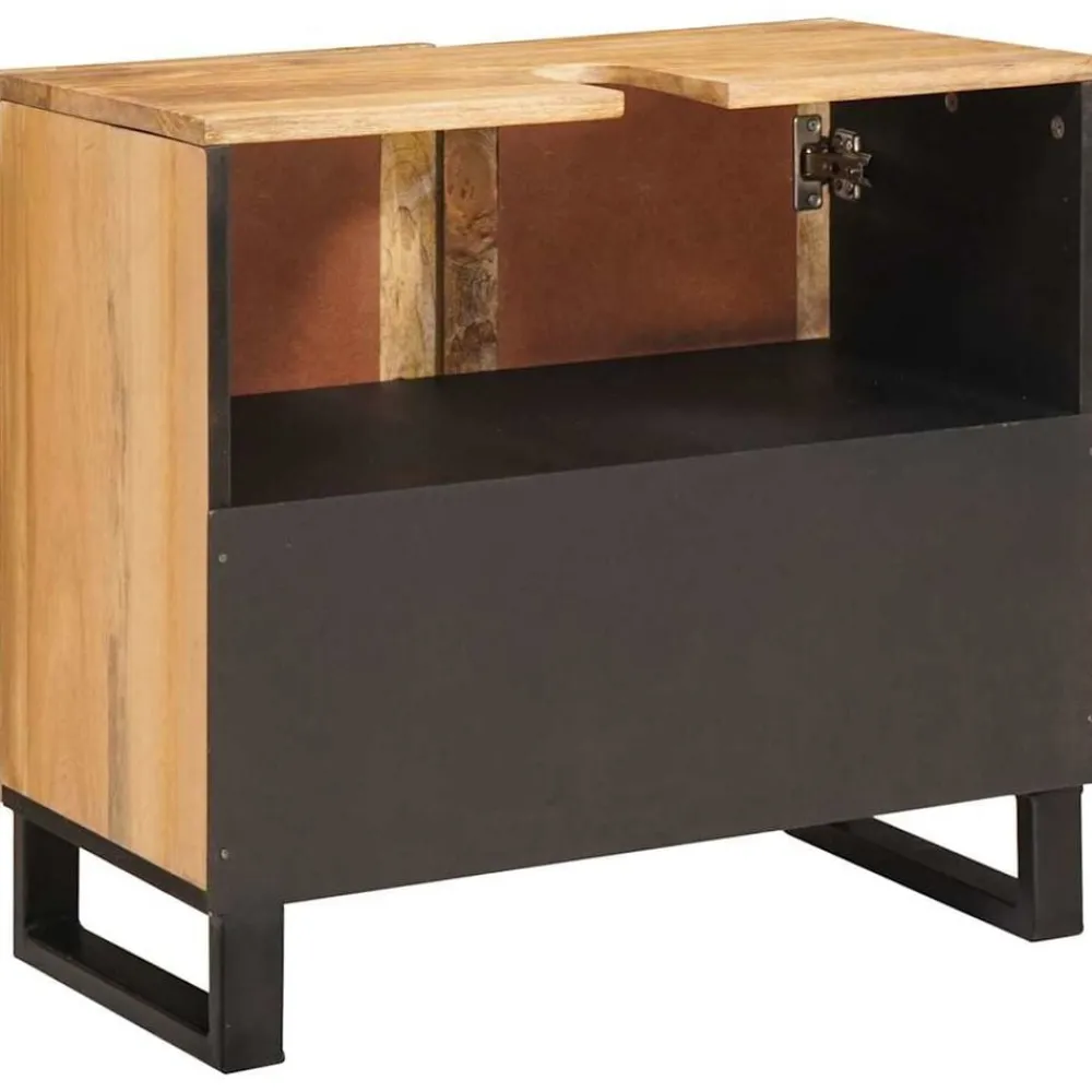 vidaXL Mueble de lavabo para baño con estante Marrón 62 x 33 x 58 cm Outlet