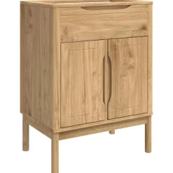 vidaXL Mueble de lavabo para baño FLORO Marrón cera 60 x 40 x 80 cm Marr&oacute;n cera Clearance