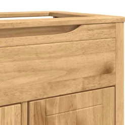 vidaXL Mueble de lavabo para baño FLORO Marrón cera 60 x 40 x 80 cm Marr&oacute;n cera Clearance