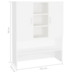 vidaXL Accesorios Para Electrodomésticos-Mueble de lavadora