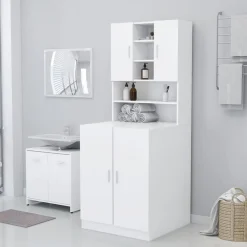 vidaXL Accesorios Para Electrodomésticos-Mueble de lavadora