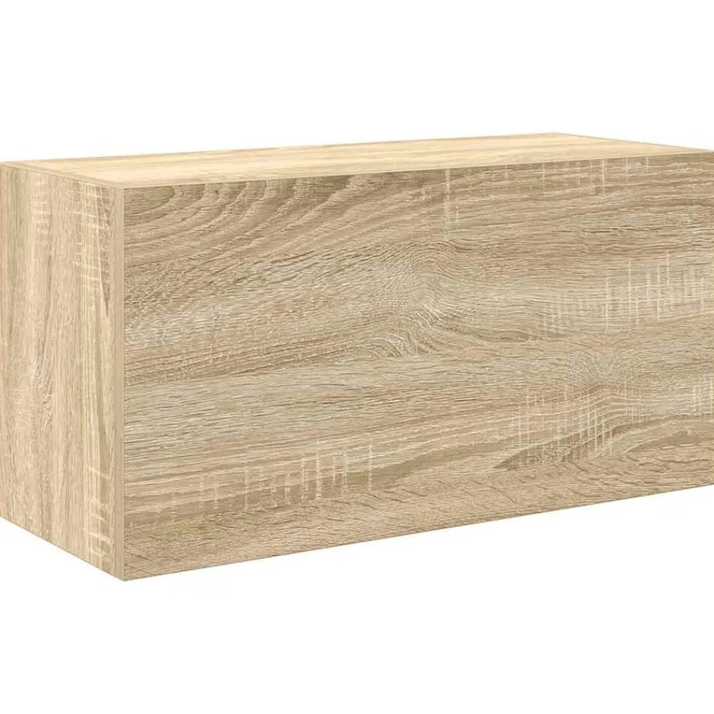 vidaXL Mueble de pared baño madera ingeniería 60x25x30 cm Roble Sonoma Best