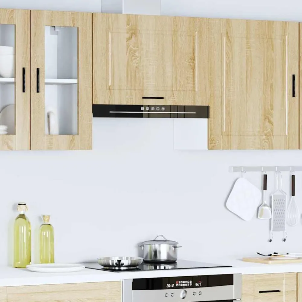 vidaXL Mueble de pared cocina madera contrachapada Porto roble sonoma Madera reciclada Discount