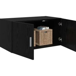 vidaXL Mueble de pared 80 x 42.5 x 40 cm Roble negro Online
