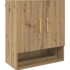 vidaXL Mueble de pared 60 x 31 x 70 cm Roble artisan
