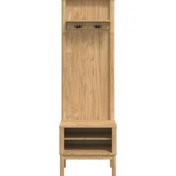 vidaXL Mueble de recibidor FLORO Marrón cera 50 x 40 x 158 cm Marr&oacute;n cera Outlet