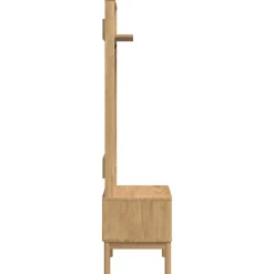 vidaXL Mueble de recibidor FLORO Marrón cera 50 x 40 x 158 cm Marr&oacute;n cera Outlet