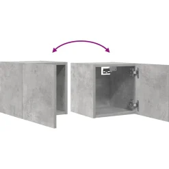 vidaXL Mueble de salón de pared gris hormigón 30,5x30x30 cm Gris hormig&oacute;n Discount