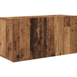 vidaXL Mueble de TV 4 pcs Madera de ingeniería Madera envejecida Clearance