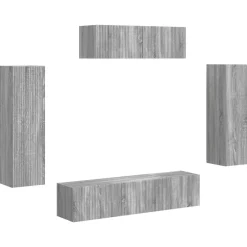 vidaXL Muebles Tv-Mueble de TV 5 pcs