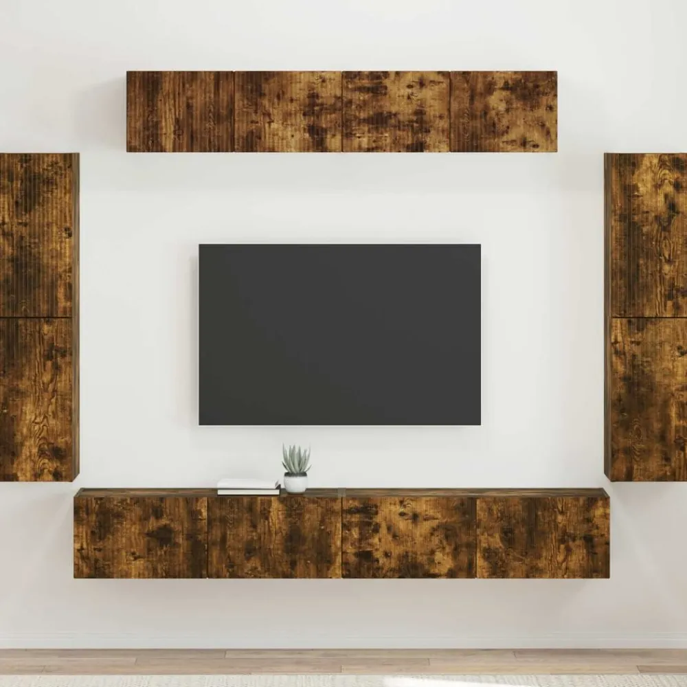 vidaXL Muebles Tv-Mueble de TV 8 pcs