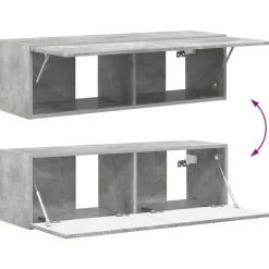 vidaXL Mueble de TV 5 pcs Gris Concreto Gris hormig&oacute;n Online