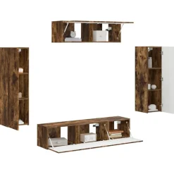 vidaXL Muebles Tv-Mueble de TV 5 pcs
