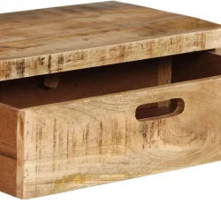 vidaXL Muebles Tv-Mueble de TV (118-200) x 30x40 cm Madera maciza Mango