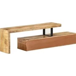 vidaXL Muebles Tv-Mueble de TV (118-200) x 30x40 cm Madera maciza Mango