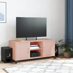 vidaXL Muebles Tv-Mueble de TV acero 100,5x39x43,5 cm