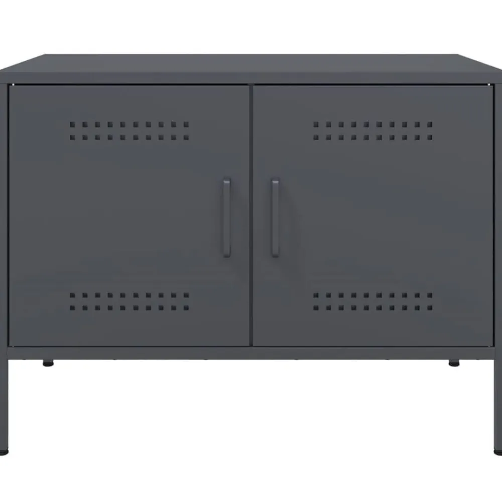 vidaXL Mueble de TV acero gris 68x39x50,5 cm Antracita Outlet