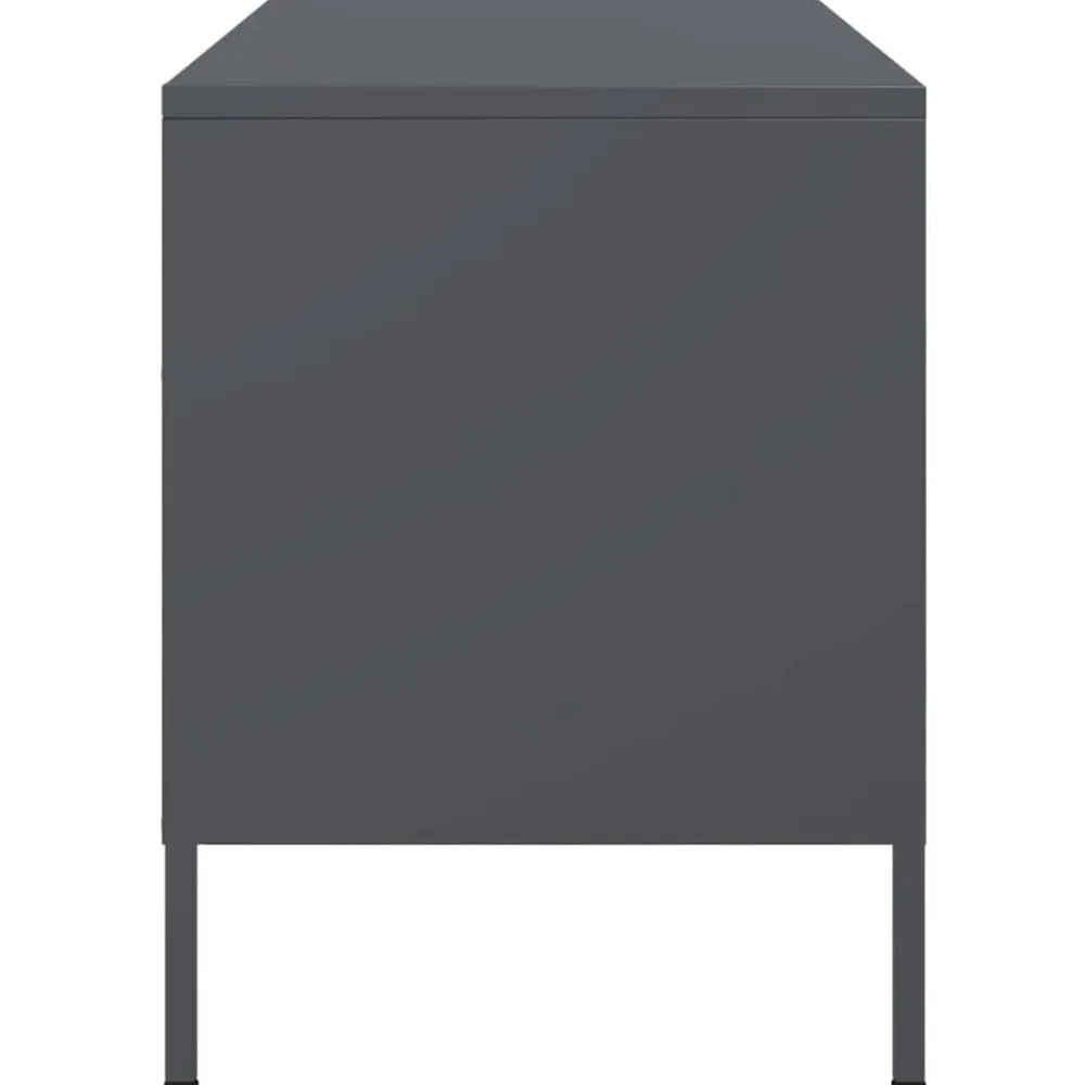 vidaXL Mueble de TV acero gris 68x39x50,5 cm Antracita Outlet