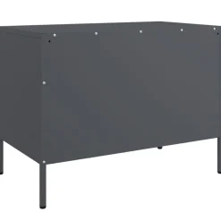 vidaXL Mueble de TV acero gris 68x39x50,5 cm Antracita Outlet