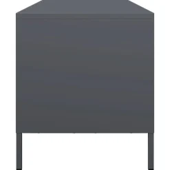 vidaXL Mueble de TV acero laminado en frío 135x39x43,5 cm Antracita New