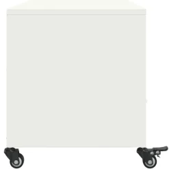 vidaXL Mueble de TV acero 100,5x39x43,5 cm Blanco Discount