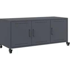 vidaXL Muebles Tv-Mueble de TV acero gris 100,5x39x43,5 cm
