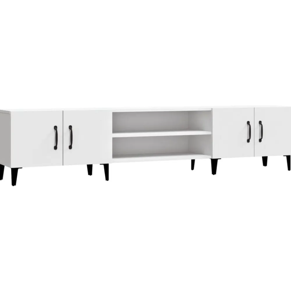 vidaXL Mueble de TV 180x31,5x40 cm madera de ingeniería Blanco Sale