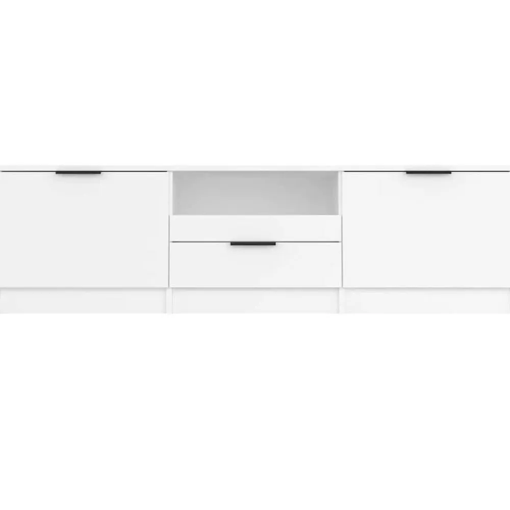 vidaXL Mueble de TV 140x35x40 cm madera de ingeniería Blanco