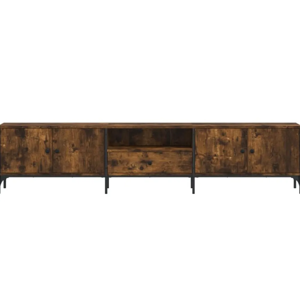 vidaXL Muebles Tv-Mueble de TV cajón madera ingeniería 200x25x44 cm