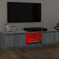 vidaXL Muebles Tv-Mueble de TV con luces LED 120x30x36 cm