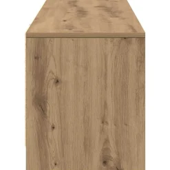 vidaXL Mueble de TV con LED con cajón 140 x 34 x 40 cm Roble artesanal Discount