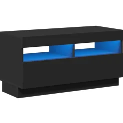 vidaXL Muebles Tv-Mueble de TV con luces LED 80x35x40 cm