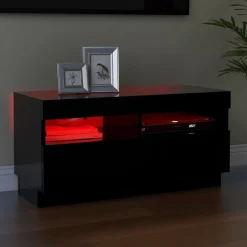 vidaXL Muebles Tv-Mueble de TV con luces LED 80x35x40 cm