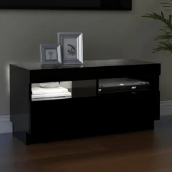 vidaXL Muebles Tv-Mueble de TV con luces LED 80x35x40 cm