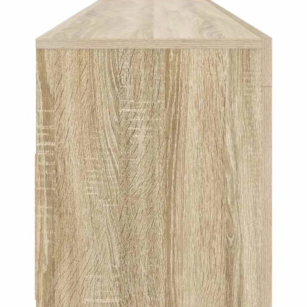 vidaXL Mueble de TV con luces LED 120x35x40 cm Roble Sonoma Outlet