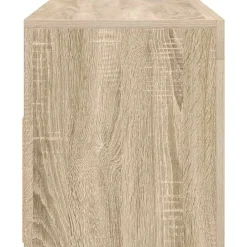 vidaXL Mueble de TV con luces LED 90x35x40 cm Roble Sonoma