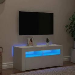 vidaXL Muebles Tv-Mueble de TV con luces LED 90x35x40 cm