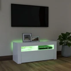 vidaXL Muebles Tv-Mueble de TV con luces LED 90x35x40 cm