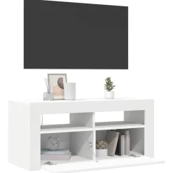 vidaXL Muebles Tv-Mueble de TV con luces LED 90x35x40 cm