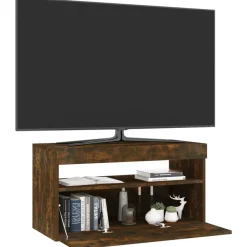 vidaXL Muebles Tv-Mueble de TV con luces LED 75x35x40 cm